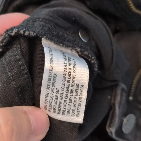 Wild Fable x Target Charcoal Denim Wide Leg Flare Jeans Back To School Sz 0 - Picture 7 of 7